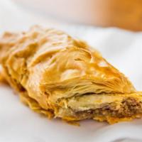 Baklava · A sweet flaky pastry made with walnuts.