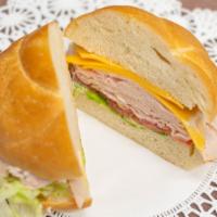Cold Sandwich · Any meat of your choice.
Served on Bagel, Roll, Rye, White/WW Bread
Note: Customer must spec...
