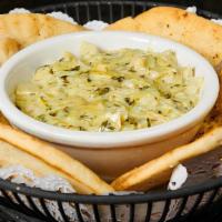 Spinach & Artichoke Dip · with pita chips