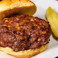 A1 Bacon Cheese Burger · USDA prime beef mixed with A-1 steak sauce, chopped bacon and Swiss cheese. Ingredients mixe...