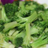 Garlic Broccoli · Sauteed broccoli with garlic.
