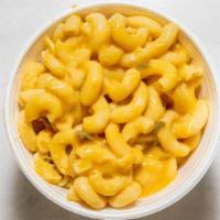 Mac N Cheese · 12 oz cup  we also offer Gluten free Mac & Cheese as well