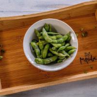 Edamame · ​Japanese young soybean cooked in salt water.