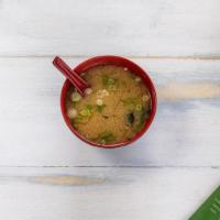 Miso Soup · Soy bean paste with tofu and seaweed.