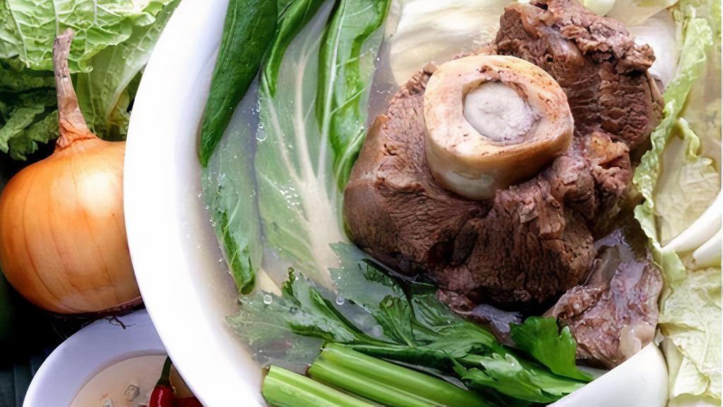 Bulalo · Cook beef shank soup, bone marrow and Asian vegetables.
