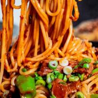 Sauteed Noodle 新疆炒粉 · Selection of noodles, sauce and spicy level; vegetable included; option of additional protei...