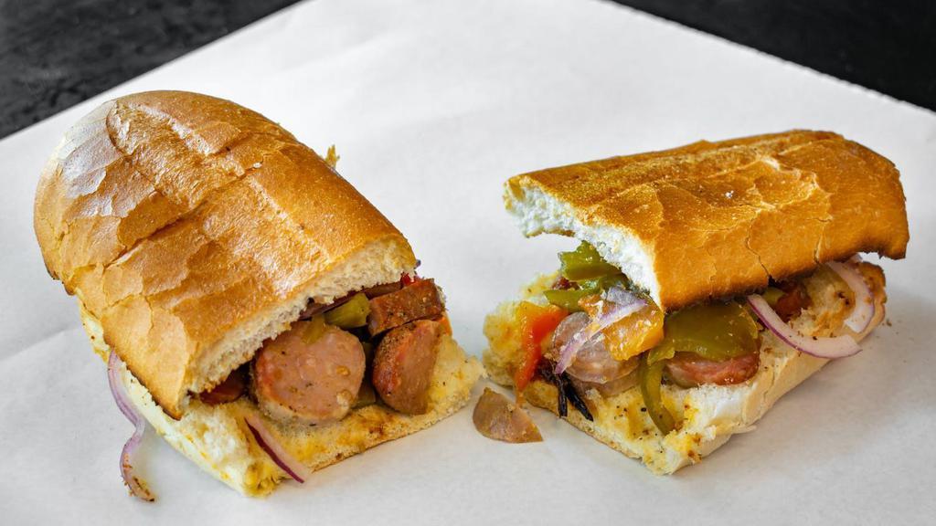 Small Sausage And Peppers And Onions · Sausage peppers and onions add toppings of choice or sauce..comes plain !