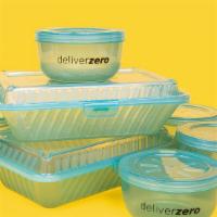 Deliverzero Reusable Containers · DoorDash/Caviar only. Get your order in durable reusable containers. You can return the cont...
