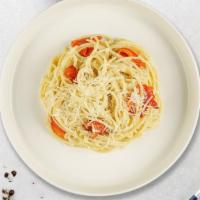 Carbonara On Command Pasta (Spaghetti) · Classic Italian pasta dish made with fresh spaghetti, chopped onions, bacon, butter, egg yol...