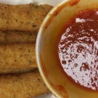 Mozzarella Sticks (4) · Served with marinara sauce on the side