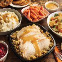Three-Course Family Meals · Choose your favorite family size entrée, served with 2 family size sides, your choice of a f...