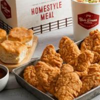 Homestyle Fried Chicken Tender Family Meal · Twelve Homestyle Fried Chicken Tenders served with choice of dipping sauce, 2 family size si...