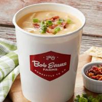 Family Size Cheddar Baked Potato Soup · Large cuts of potato, cured ham, onion, celery and carrots blended together in a perfectly s...