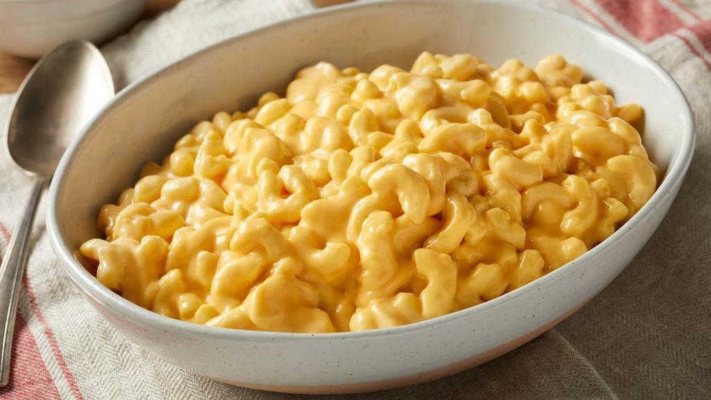 Family Size Macaroni & Cheese  · Our rich and creamy special recipe made with elbow macaroni and real cheddar cheese. Serves up to 6.