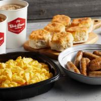Homestead Family Breakfast · Our signature sausage gravy and a dozen freshly-baked biscuits with scrambled eggs, sausage ...