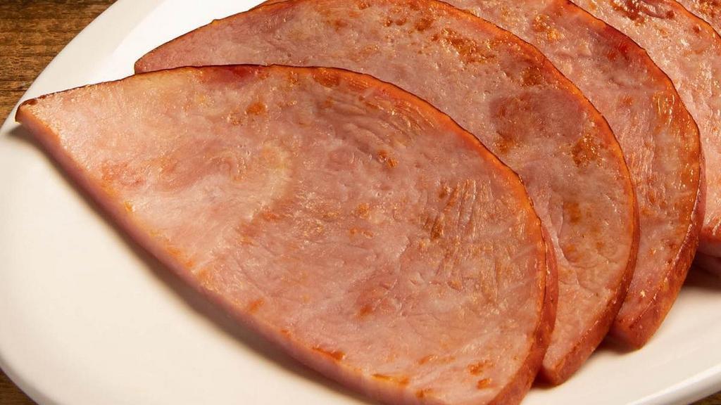Family Size Hickory-Smoked Ham · 4 slices of our hickory-smoked ham