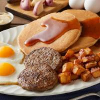 The Original Farmer'S Choice  · Our signature breakfast includes your choice of premium breakfast meat, two fresh-cracked eg...