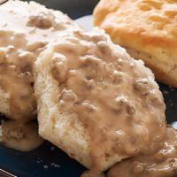 Sausage Gravy & Biscuits · Bob Evans® sausage gravy served with freshly-baked biscuits