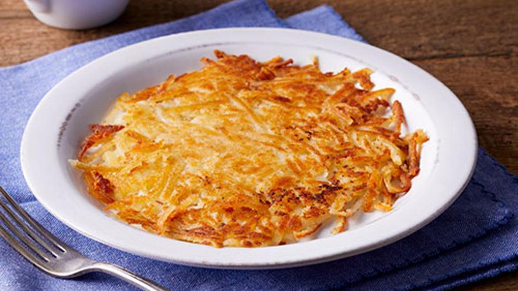 Shredded Hash Browns · Shredded Russet potatoes, cooked to order on our griddle.