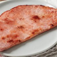 Hickory-Smoked Ham · Thickly sliced premium, sugar-cured meat