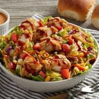 Bob Evans Wildfire® Chicken Salad · Fresh greens topped with Homestyle fried or grilled chicken, corn, diced tomato, crisp green...