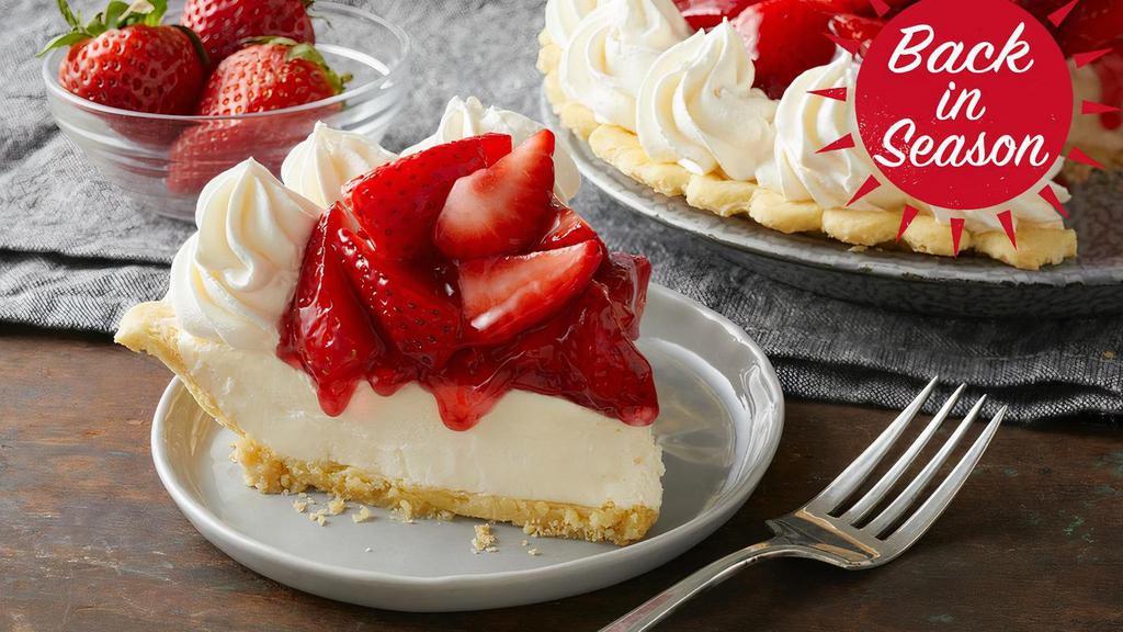 Strawberry Supreme Pie · A famous summer staple returns! Treat your taste buds to hand-picked, vine-ripened strawberries over a rich cream cheese filling and finished with whipped topping.