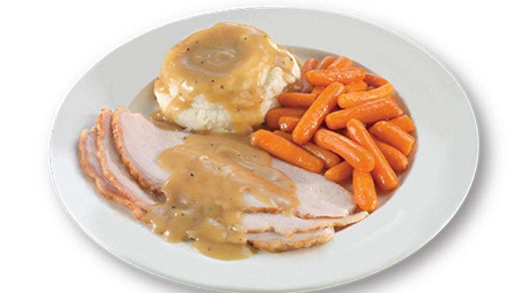 Turkey Lurkey · Slow-roasted turkey served with choice of two sides