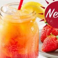 Strawberry Citrus Splash · Real orange juice and real strawberry puree