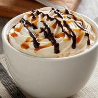 Caramel Mocha · A blend of hot chocolate, our Bold Coffee and a splash of caramel. Finished with whipped top...