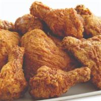 Fried Chicken (8 Pc) (1.25 Lbs) · 2 breast, 2 thighs, 2 wings, 2 drums.