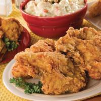 Fried Chicken Breast And Wing (Ea) · Cole Slaw, Potato Salad.