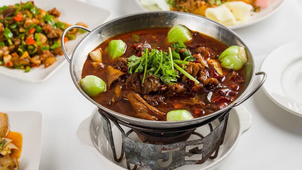 Braised Brisket Of Beef Stew · Comes with baby bok choy and cellophane noodles. Extra hot and spicy.