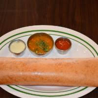 Masala Dosa · Crepe filled with potato and onion.
