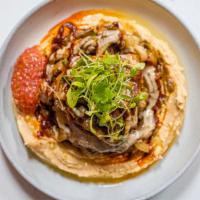 Israeli Souvlaki Sandwich · Grilled Marinated Boneless Chicken Leg & Thigh, Shaved Veal & Lamb, Grilled Onion & Cabbage,...