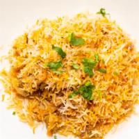 Chicken Biryani - Boneless · Basmati rice cooked with chicken and traditional herbs, and spices.