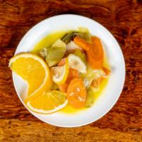 Portakalli Pirasa/ Leeks With Orange · Leeks cooked in olive oil with orange