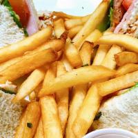 Club Sandwich · with French fries