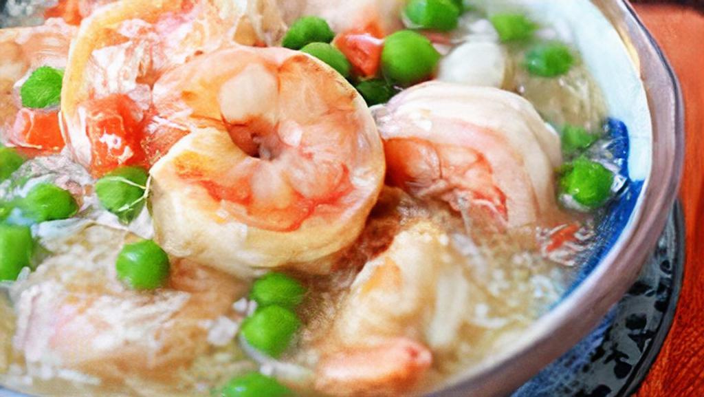 Shrimp With Lobster Sauce · With white rice.