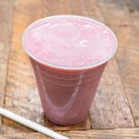 Classic Blend Smoothie · Strawberry, banana and soy.