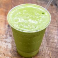 Body Builder Smoothie · Peanut butter, banana, spinach and soy.