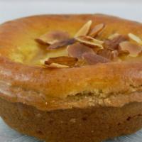 Pear Francipane · Pear Francipane in an almond pastry tart.