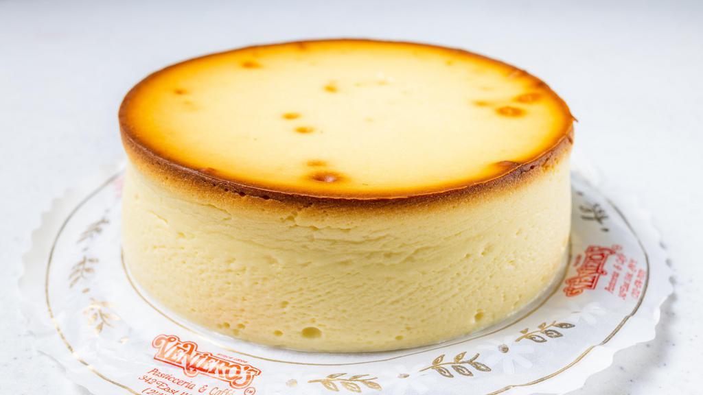 Almond Ny Cheesecake · Creamy and fine cheesecake with Almonds. Six inch cake serves six to eight guests.