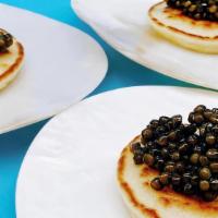 French Mini Blinis · Frozen. A pack of Classic canapé french mini blinis. Perfect for a caviar pairing. Defrost o...