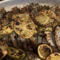 Sardines · Served with your choice of side