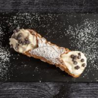 Cannoli · Our large shells of fried pastry dough, filled with a creamy sweet mascarpone ricotta cheese...