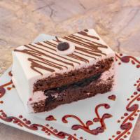 Black Forest Slice · Chocolate Cake Filled with black cherries