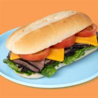 Roast Beef Sub · Roast beef with your choice of toppings on bread.