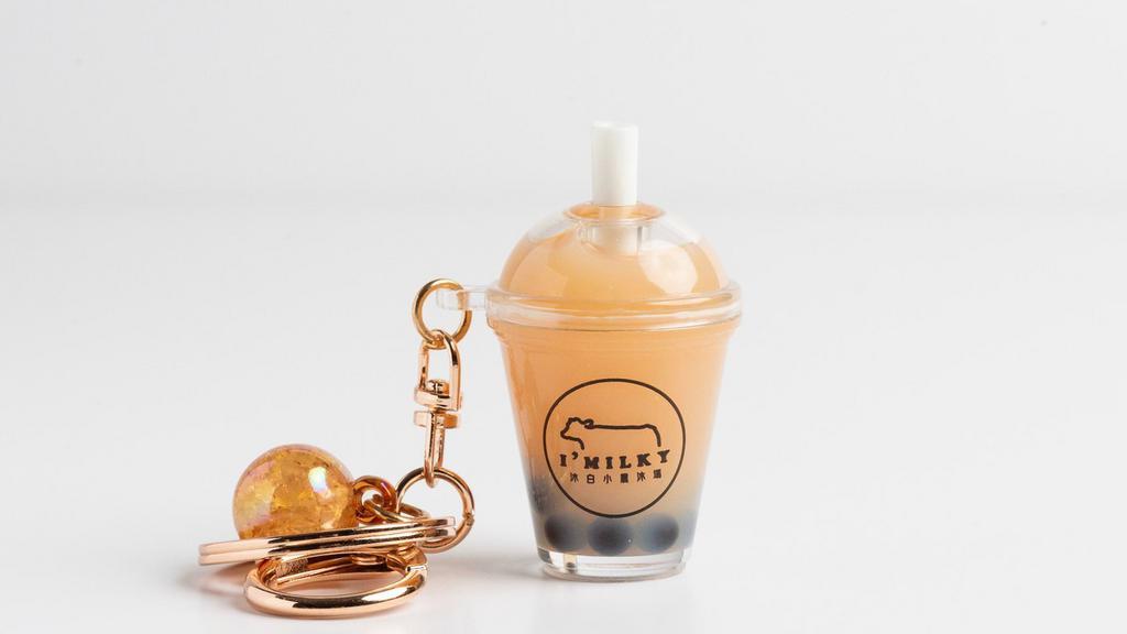 I Milky Keychain (White Straw) · I Milky keychain is unique. The bubble inside of the bubble tea moves.