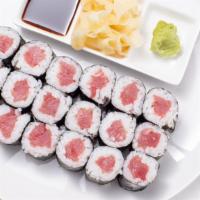 Tekka Maki Dinner · Three tuna rolls.