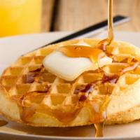 2 Eggs & Belgian Waffle · 2 Freshly prepared Eggs, prepared to customer preference, served with a Belgian Waffle cooke...